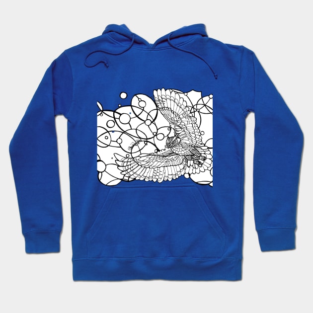 COLOR YOUR OWN TEE Flying Owl Hoodie by WildThingsTreasures34